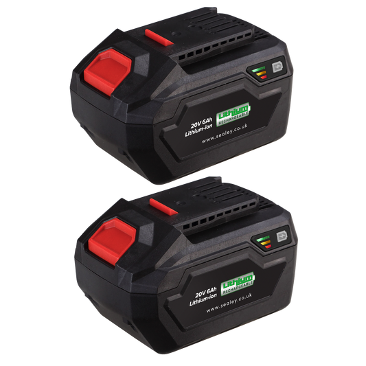 SEALEY - BK06 Power Tool Battery Pack 20V 6Ah Kit for SV20V Series