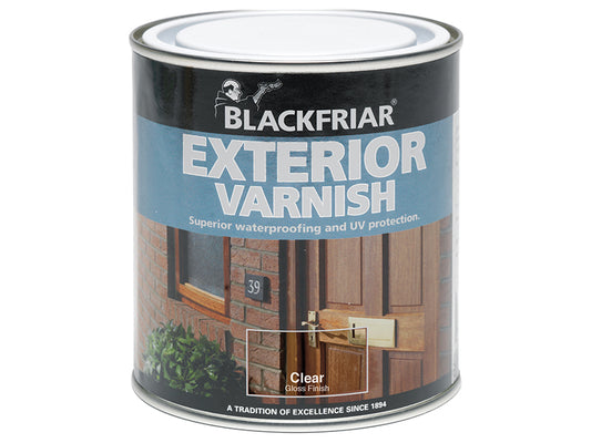 Blackfriar BF0090002E3 Exterior Varnish UV77 Clear Satin 500ml