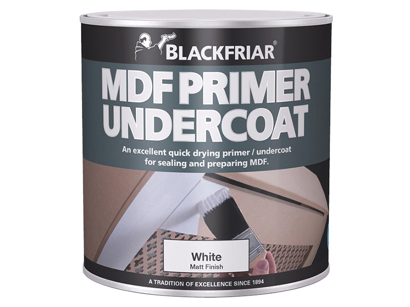 Blackfriar BF0380001D2 Quick Drying MDF Acrylic Primer Undercoat 1 litre