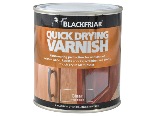 Blackfriar BF0270001E1 Quick Drying Duratough Interior Varnish Clear Gloss 500ml