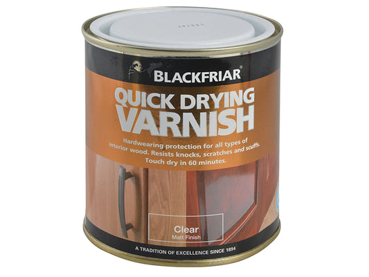 Blackfriar BF0270003F1 Quick Drying Duratough Interior Varnish Clear Matt 250ml