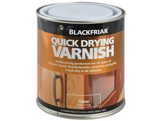 Blackfriar BF0270002F1 Quick Drying Duratough Interior Varnish Clear Satin 250ml