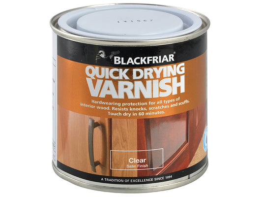 Blackfriar BF0270002E1 Quick Drying Duratough Interior Varnish Clear Satin 500ml