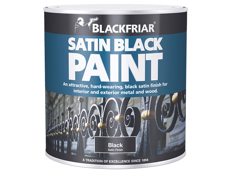 Blackfriar BF0520003X1 Satin Black Paint 125ml