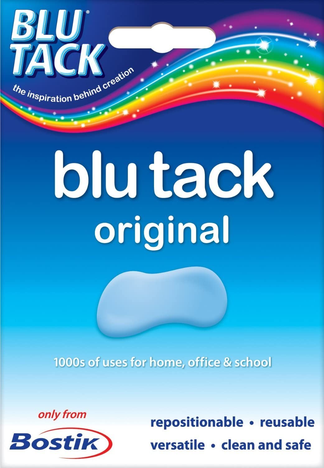 Bostik Blu-tack Original Mastic Putty Adhesive Non-toxic Blue 60g