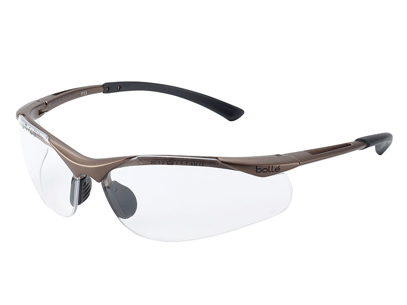 BolleSafety CONTPSI CONTOUR PLATINUM� Safety Glasses - Clear