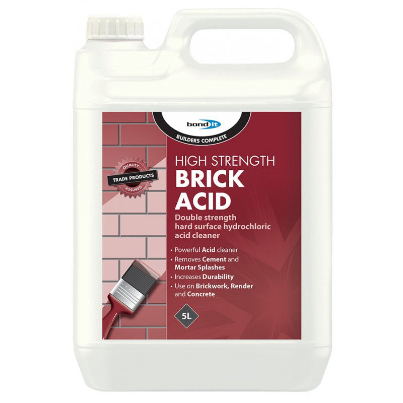 5 L  Bond It High Strength Brick Acid Cement Mortar Remover Patio Tile Cleaner