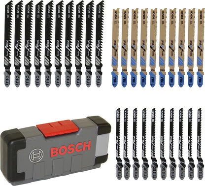 Bosch Professional 2607010903 30-Piece Basic for Wood and Metal Jigsaw Blade Set