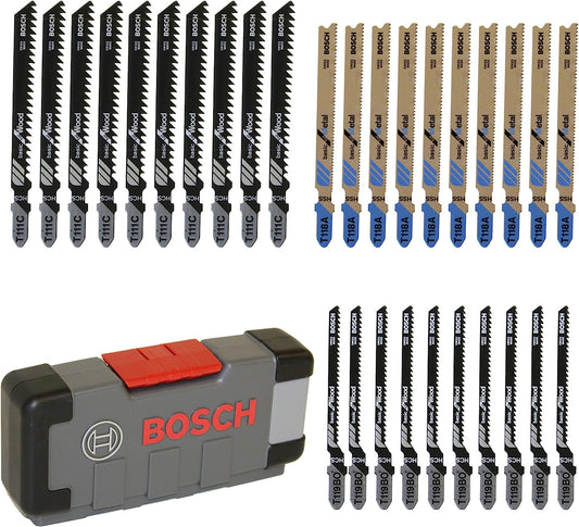Bosch Professional 2607010903 30-Piece Basic for Wood and Metal Jigsaw Blade Set