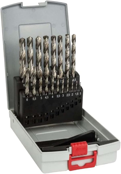 Bosch Professional 19pc. HSS-G ProBox Metal Drill Bit Set for Steel, 1-10 mm