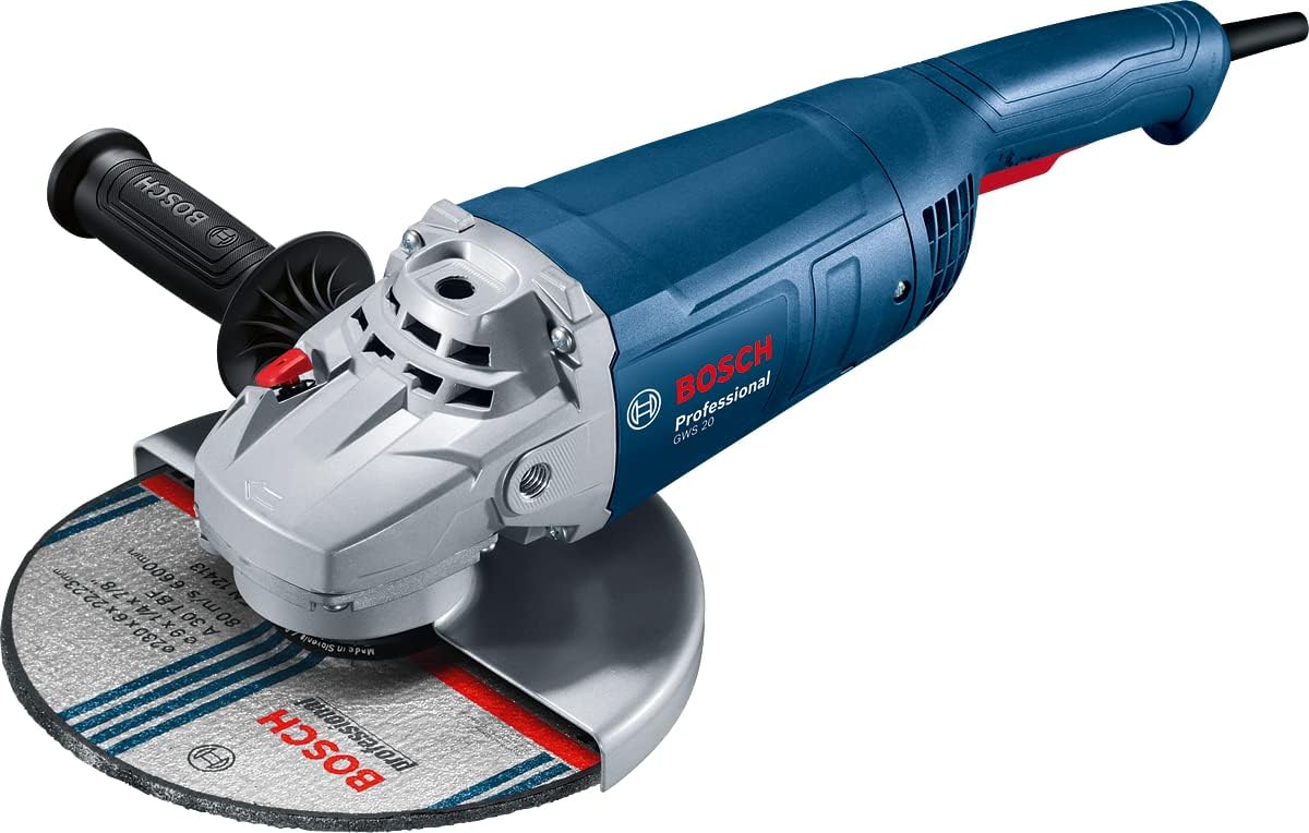 Bosch Professional Angle Grinder GWS 20-230 P 2000 W Including Auxiliary Handle