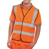 Hi-Viz Vest EN ISO20471 Org Large