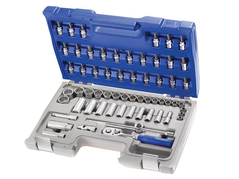 Expert E031806 Socket & Accessory Set of 61 Metric 3/8in Drive