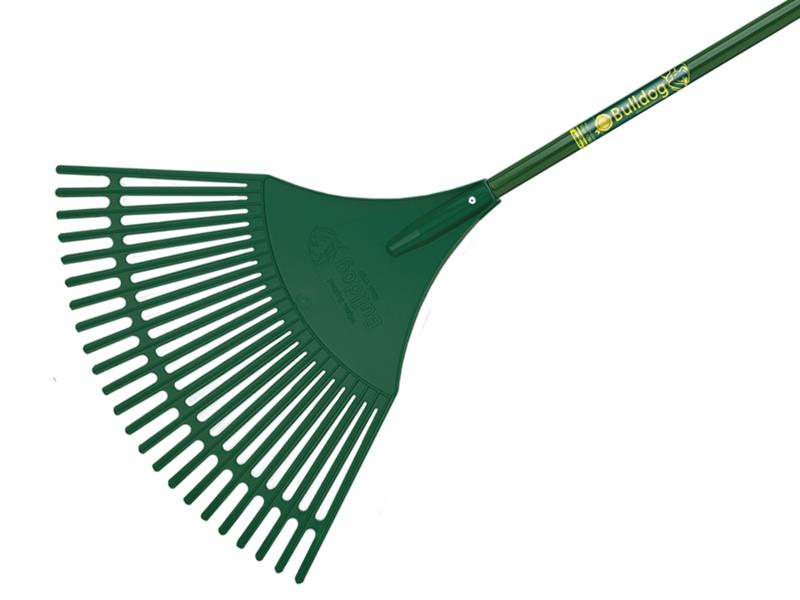 Bulldog 7128775480 Evergreen Plastic Leaf Rake Aluminium Shaft
