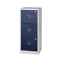 Bisley 3 Drw Home Filing Grey/Blue