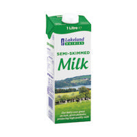 Lakeland Semi Skim Milk 1 Litre Pk12