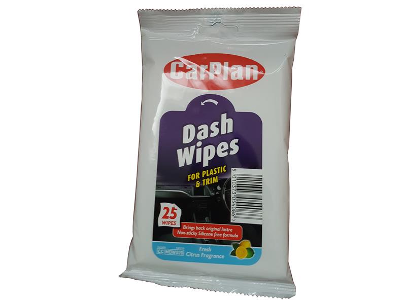 CarPlan MDW020 Dash Wipes (Pouch of 25)