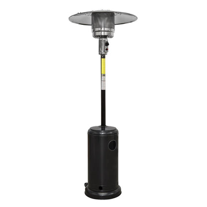 Dellonda DG1 Outdoor Garden Gas Patio Heater 13kW Commercial & Domestic Use, Black | Wheels, Tip-Over Switch, Adjustable