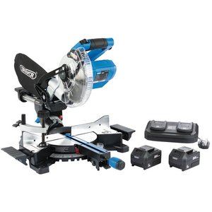 Draper D20 20V COMP. MITRE SAW (TWIN) 99765 D20 20V Brushless Sliding Compound Mitre Saw (185mm)