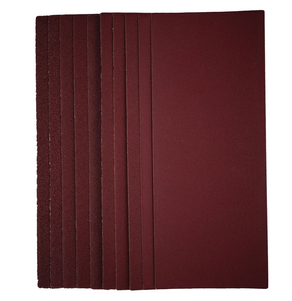 Draper SANDING SHEET 115X280MM ASSRT 57373 57373 1/2 Sanding Sheets, 115 x 280mm (Pack of 10)