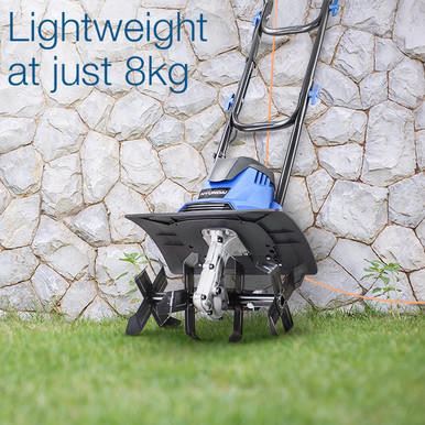 Hyundai HYT1050E Electric Garden Tiller 1050W 360mm Cultivator Rotavator Soil Cultivator Rotavator