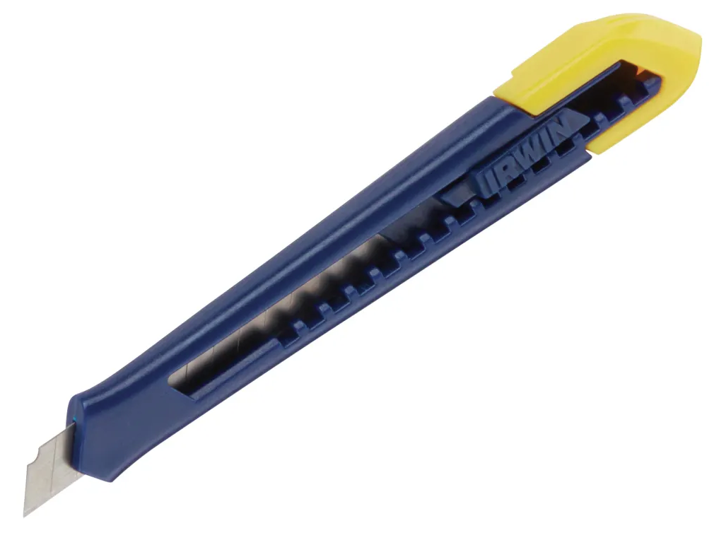 IRWIN 10506546 Snap Off Knife 9mm Retractable Blade Utility Cutter