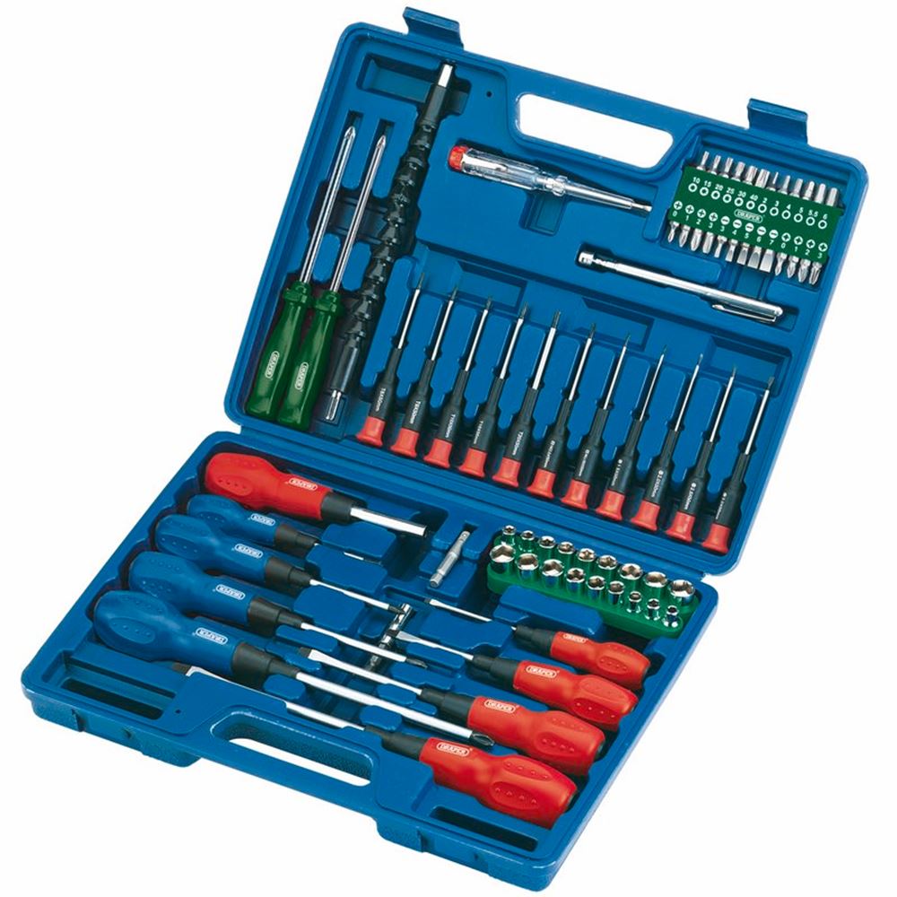 Draper 70PC SCREWDRIVER SET IN BMC 40850 Screwdriver, Socket and Bit Set (70 Piece)