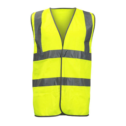 TIMCO High Visibility Safety Vest Yellow Reflective Workwear Vest