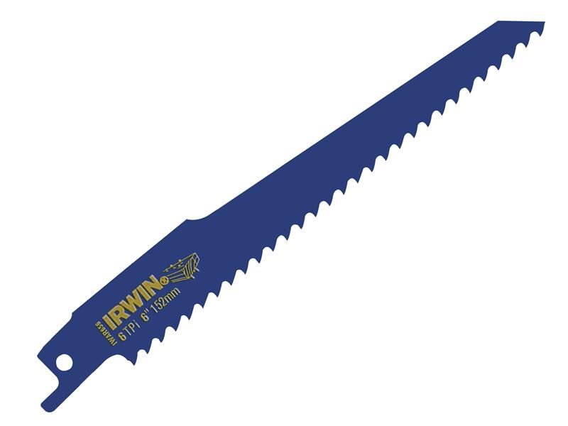 IRWIN� 10506429 656R 150mm Sabre Saw Blade Nail Embedded Wood Pack of 2