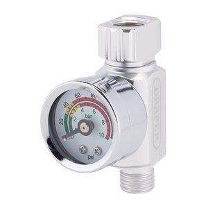 Draper ON-GUN AIR REGULATOR & GAUGE 28377 1/4" BSP On-Gun Air Regulator and Gauges