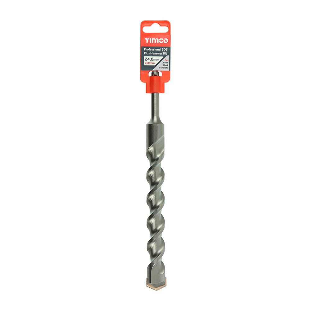TIMCO Pro SDS Plus Hammer Bits (PGM) 24.0 x 260 Pack 1