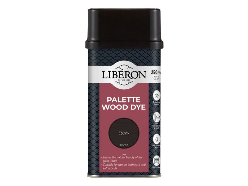 Liberon 014309 Palette Wood Dye Ebony 250ml