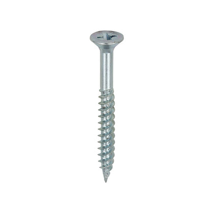 TIMCO Twin Woodscrew PZ2 CSK Zinc 8 x 1 1/2 Silver Pack 200