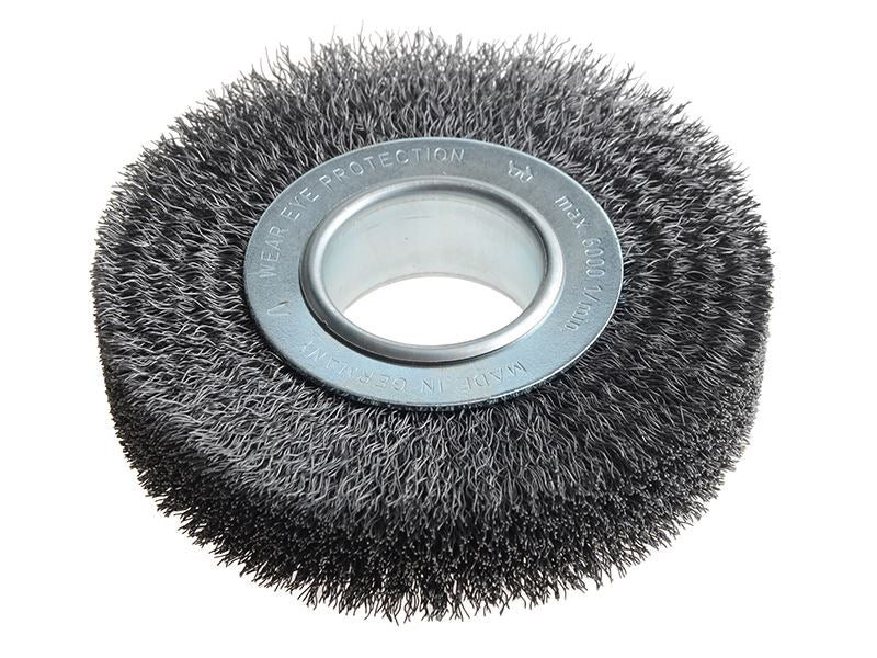 Lessmann 334.163 Wheel Brush D125mm x W29-31 x 40 Bore Set 2 Steel Wire 0.30