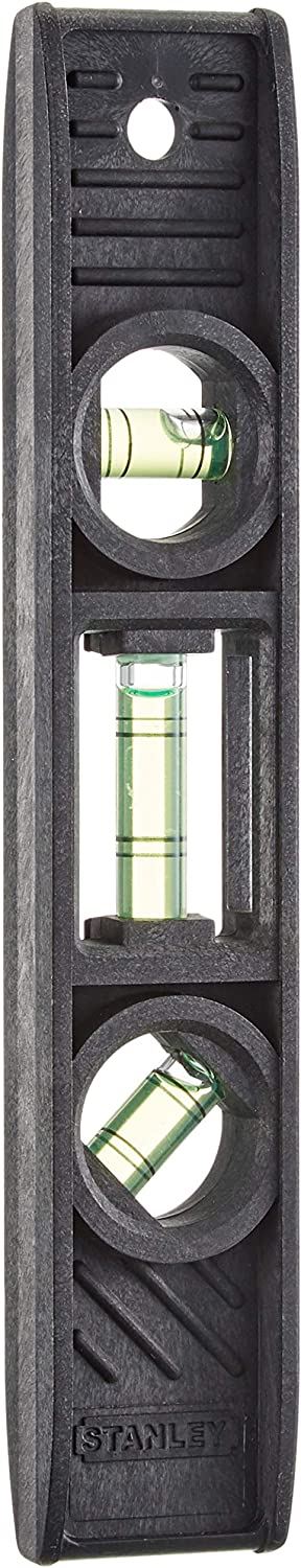 STANLEY 0-42-294 Torpedo Spirit Level 20cm 3 Vials