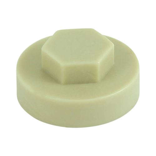 TIMCO Hex Cover Cap - Mushroom 16mm Pack 1000