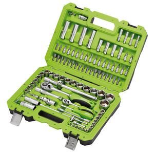 Draper 100PC 1/4 & 1/2 TOOL KIT 55318 55318 Metric Socket Set, 1/4â€ and 1/2â€ Sq. Dr. (100 Piece)