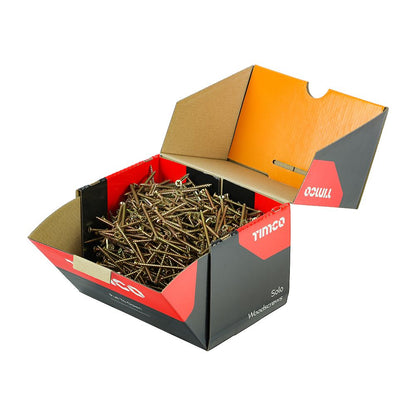 TIMCO Solo Woodscrew CSK - ZYP (IND) 4.0 x 60 Gold Pack 1000