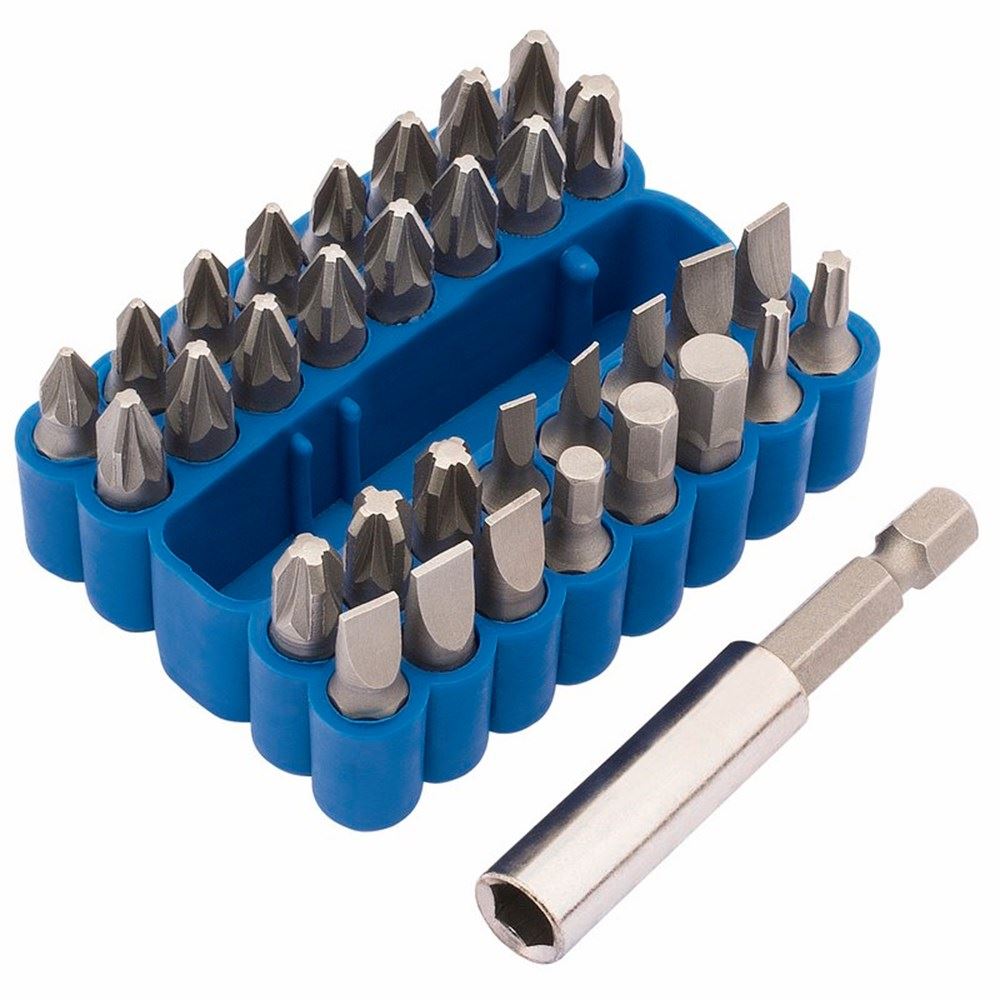 Draper 33PC SCREWDRIVER BIT SET 82386 Screwdriver and Magnetic Bit Holder Set (33 Piece)
