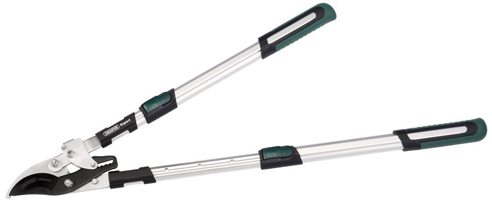 36819 Draper Expert Expert Telescopic Soft Grip Bypass Ratchet Action Loppers with Alu Professional Trade DIY Workshop Garage Use