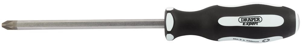 Draper NO.3X150MM POUND THRU PZ S/D 35232 Pound Thru' PZ TYPE Soft Grip Screwdrivers