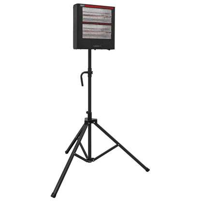 Sealey IR28CT Infrared Quartz Heater with Tripod Stand 1.4/2.8kW/230V | 1400/2800W | Electric heater with infrared quartz lamp. Suitable for wall or