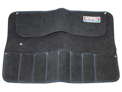 Faithfull FAILCR8B 8 Pocket Leather Chisel Roll FAILCR8B |