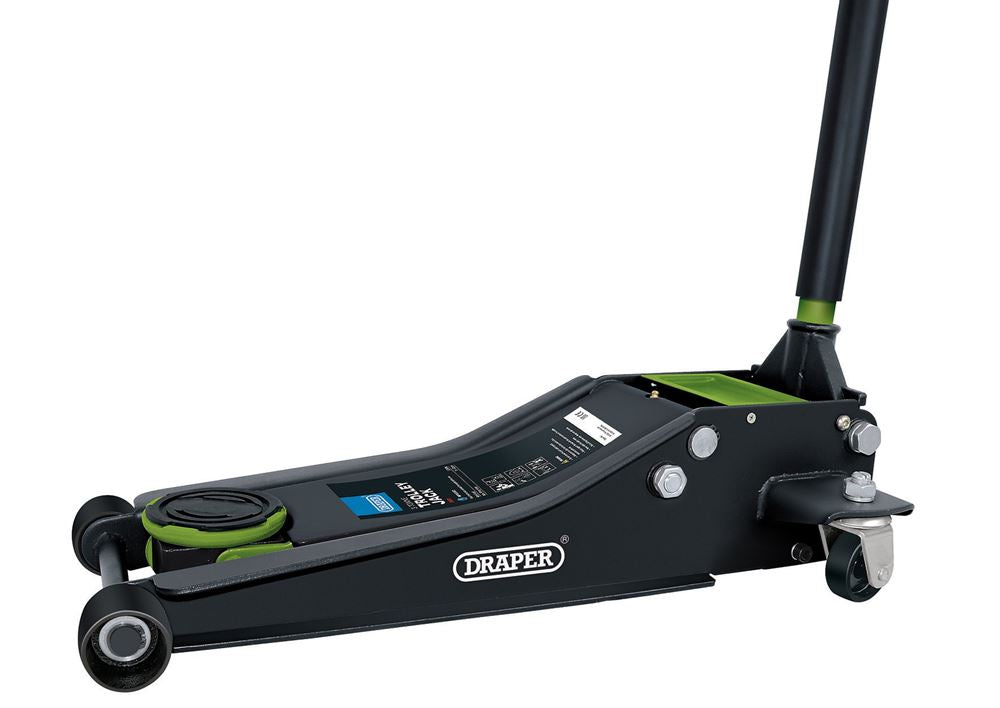 Draper 3T TROLLEY JACK GREEN 28485 Trolley Jacks, 3 Tonne
