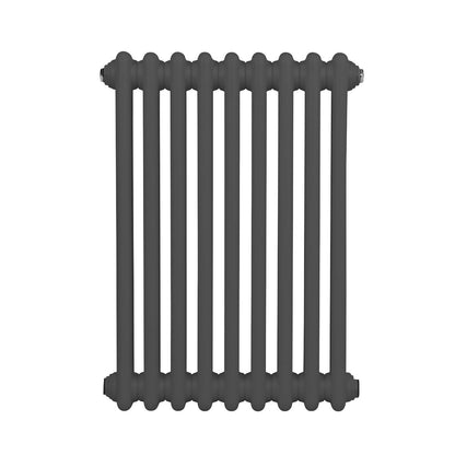 Baridi DH356 Horizontal Traditional 2 Column Radiator 600 x 427mm - Anthracite | Steel | Horizontal traditional two column radiator delivers a BTU