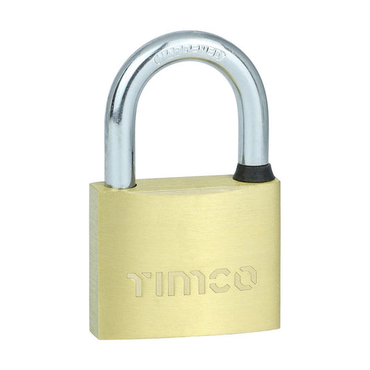 TIMCO Brass Padlock 50mm Pack 1