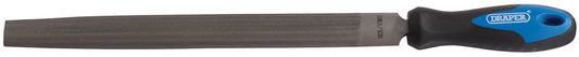 00011 Draper Soft Grip Engineers Half Round File and Handle, 300mm 8106B Sanding, Filing and Finishing Professional Trade DIY Workshop Garage Use