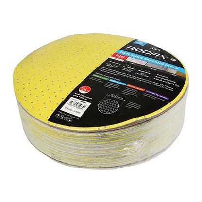 TIMCO Drylining Sanding Discs P80 225mm Yellow Pack 25