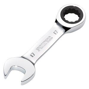 Draper 17MM STUBBY RATCHETING SPANNER 27914 27914 HI-TORQÂ® Metric Stubby Ratchet Combination Spanner