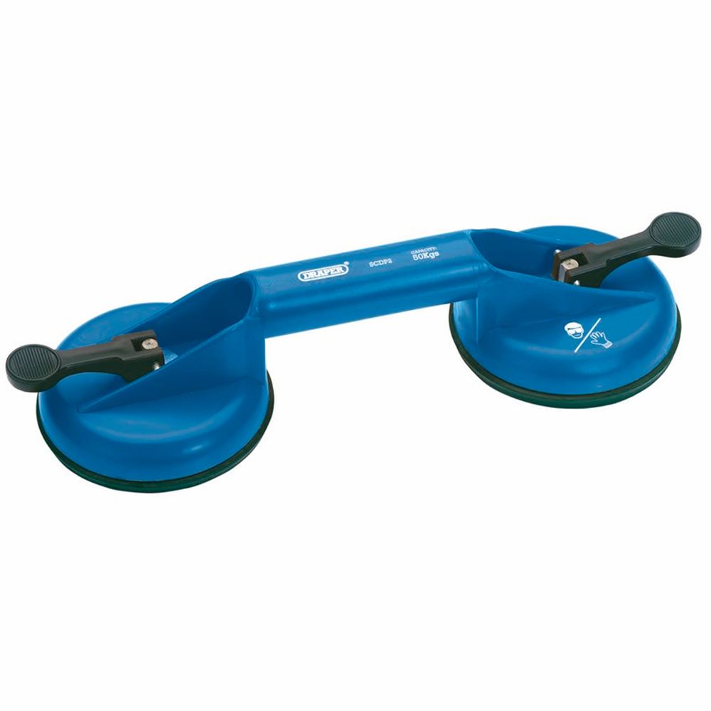 Draper TWIN SUCTION LIFTER 150MM 71172 Twin Suction Cup Lifter